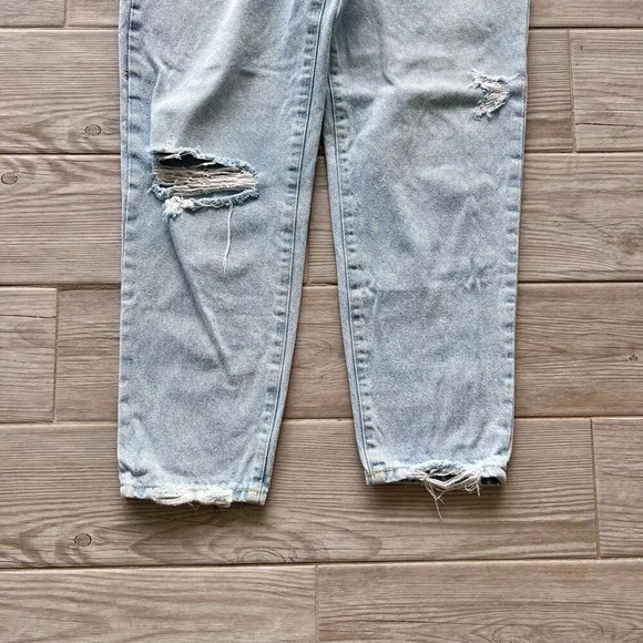 Betro Simone Womens Blue Light Wash Distressed High Rise‎ Relaxed Jeans Size 30 - Picture 8 of 9